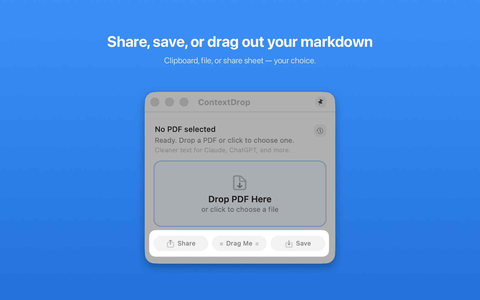 Multiple export options